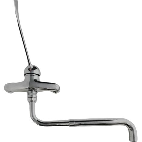 Bagnoclic – Mitigeur de cuisine mural avec bec pivotant extensible 20-40 cm – Finition métal – Pour cuisines industrielles et commerciales (1/4)