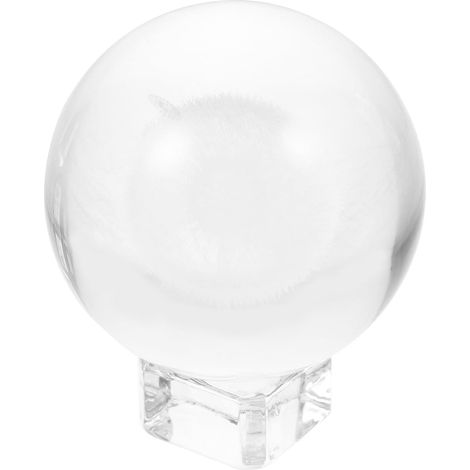 Sphère de Cristal Pissenlit avec Support, Décoration Élégante et Moderne pour Meuble TV ou Bureau, Matériau Cristal Sûr Usage Solide (1/5)