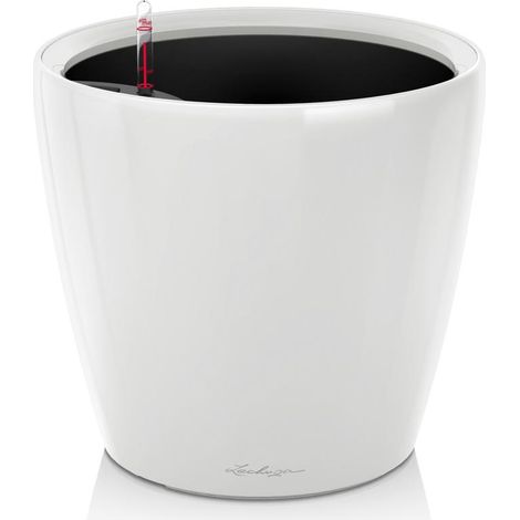 Jardiniere - Classico premium LS 28 - Kit complet - Blanc brillant - 7 L - LECHUZA