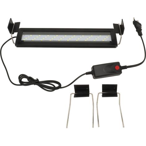 Lumière LED d'aquarium 8W, fonction minuterie, 0,4 pouces, rétractable, résistant aux éclaboussures, PPC, pour Aquarium de 11.8 à 15,7 pouces, prise ue 220V (1/5)