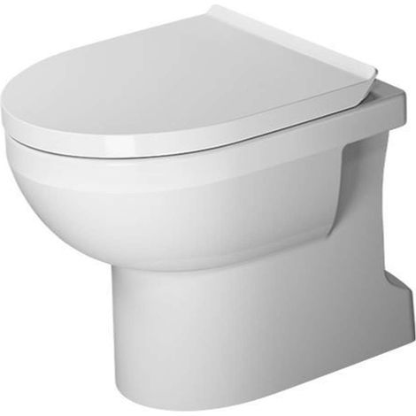 Duravit 21840100001 DURASTYLE BASIC vaso a pavimento Rimless® a cacciata, senza brida e senza sedile, per cassetta a incasso o esterna non inclusa, con scarico verticale, fabbisogno di acqua di risciacquo 4,5 l, UWL classe 1, WonderGliss, colore bianco | Prezzi e offerte su Tavolla.com (1/2)