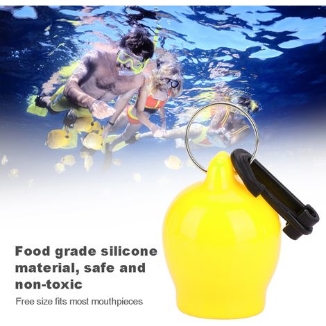 Protège-embout en silicone pour équipement de plongée, accessoire étanche pour plongée sous-marine, jaune