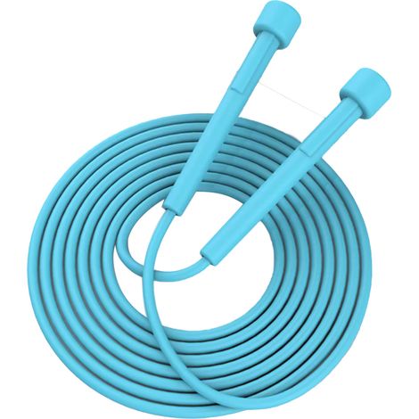 Corde à sauter professionnelle réglable et sécurisée pour enfants, étudiants et entraînement - Bleu paon (1/5)