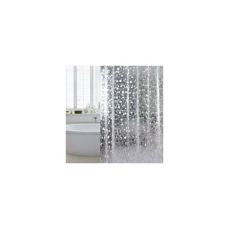Rideau de douche en EVA anti-moisissure et anti-baignoire – 180 x 200 cm, épaisseur renforcée, idéal pour salle de bain moderne (1/4)
