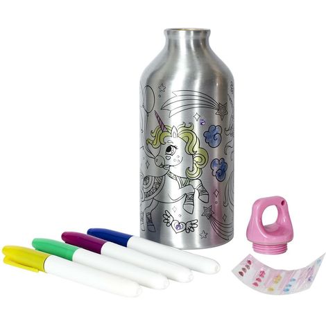 Wasserflasche für Kinder zum Malen 550ml
