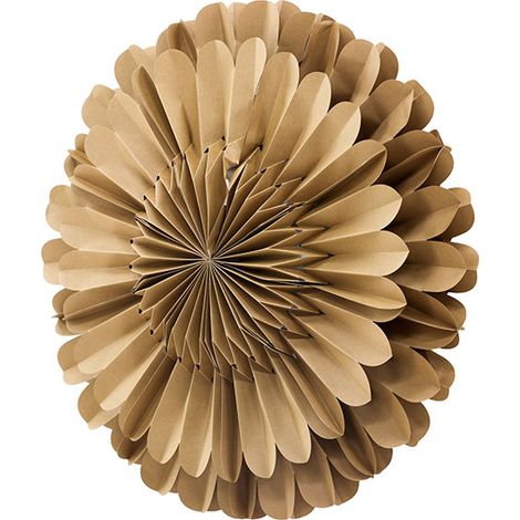 Järvsön Weihnachtsstern mit Licht Papier Ø60 cm Pendelleuchte braun.