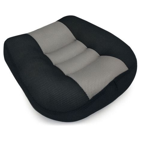 Sollbry Coussin Rehausseur Auto Coussin de siège de Voiture Coussin Correcteur d'Assise Maille Respirante portative idéale pour Le Bureau de Voiture,Black (1/4)