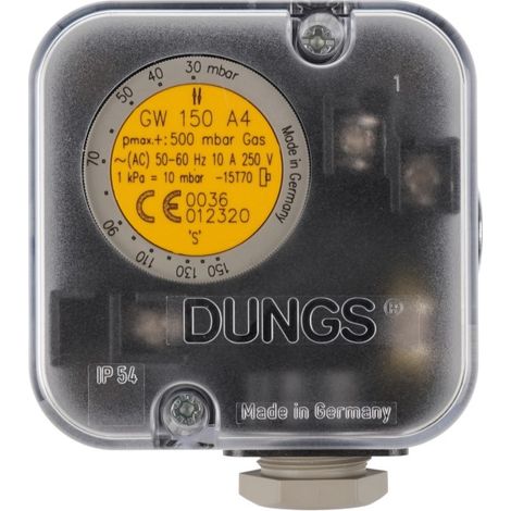 Druckwächter GW 150 A4 30-150 mbar - 691356 von Weishaupt