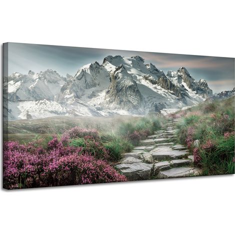 Leinwanddruck Natur Bergheide 120x60
