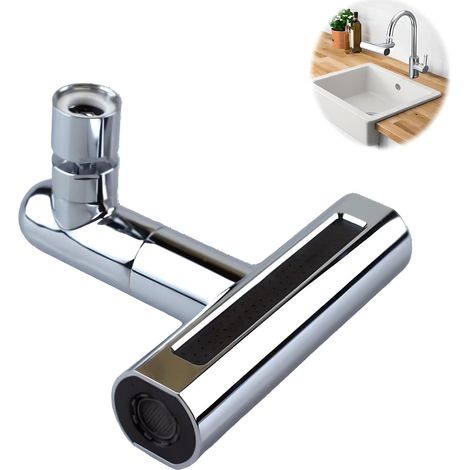 Grifo de cocina 4 en 1 con cascada y giro de 360° - Grifos de cocina giratorios universales (1/5)