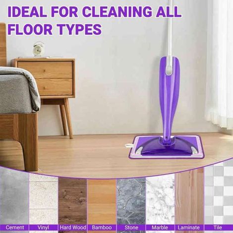 6 Packs Lingettes Reutilisables, Microfibre, Compatible Swiffer Wet Jet, Balai Spray, Nettoyage Sol (1/4)