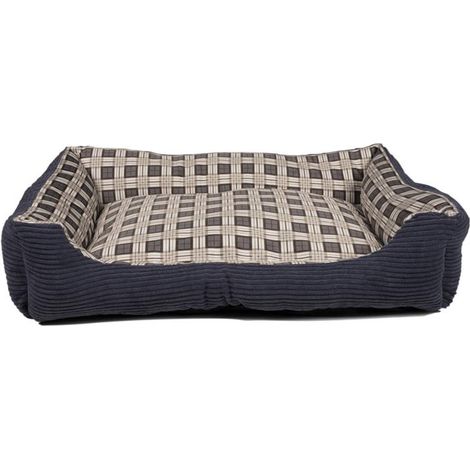 Weiches Hundebett, Sofa, 75 x 58 x 19 cm, Größe. L (Marineblau) (1/3)