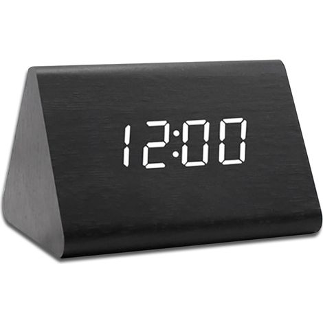 Réveil Numérique LED - Horloge de Table Digital avec 3 Alarmes - Rechargeable USB - Luminosité et Volume Réglables (1/5)