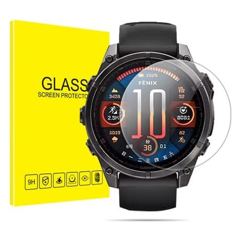 Protection d'écran en verre trempé pour Garmin Fenix, lot de 2 (Garmin Fenix 8, 47 mm) (1/4)