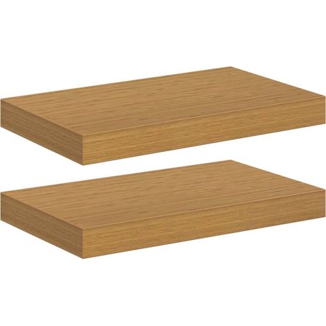 Wall Shelf 2 pcs Beige 40 x 23.5 x 4 cm Engineered Wood vidaXL