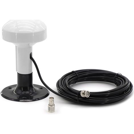 Antenne GPS Marine Externe Compatible avec Garmin GPSMAP GDU GNC NavTalk Pilot StreetPilot AIS Récepteur de Navigation de Navire Fishfinder Sounder+8M Cable TNC Connecteur+BNC Adaptateur+Base