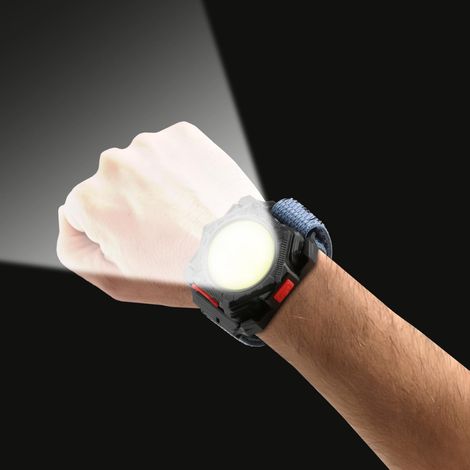 300 Lumen Lauflicht, 4 Helligkeitsstufen, Armbandlampe, wiederaufladbare Taschenlampe, 120° breiter COB-Lichtkegel, wasserdicht nach IPX5 für Läufer, Jogger und Outdoor-Abenteurer