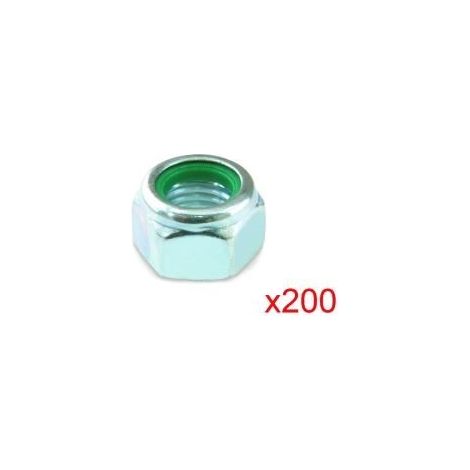 200 ECROUS FREIN AZ BAGUE NYLON M6 6113018