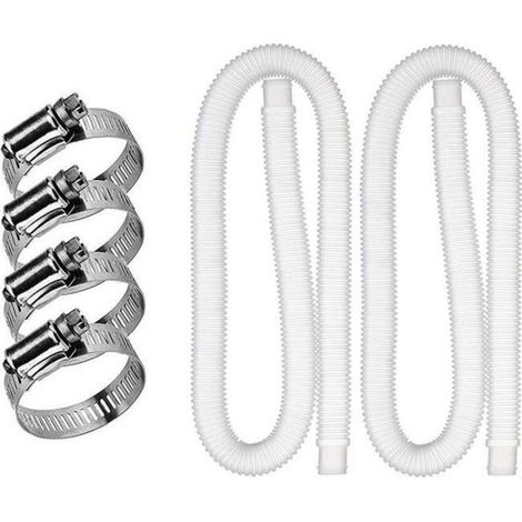 Tuyau de remplacement de piscine - Intex - 32mm - 1,5m - 4 pinces - Résistant aux fuites (1/4)