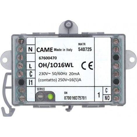 Module 1 sortie numérique radio CAME 67600470 (1/2)