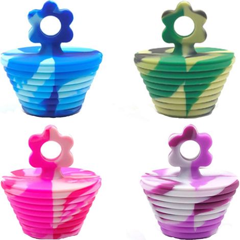 4 pièces Universel Bouchon D'évier en Silicone Silicone Vidange Bouchon de lavabo Bouchon d'évier de Cuisine Bouchon Baignoire pour Les éviers de Cuisine et de Salle de Bain Mélange de Couleurs (1/4)
