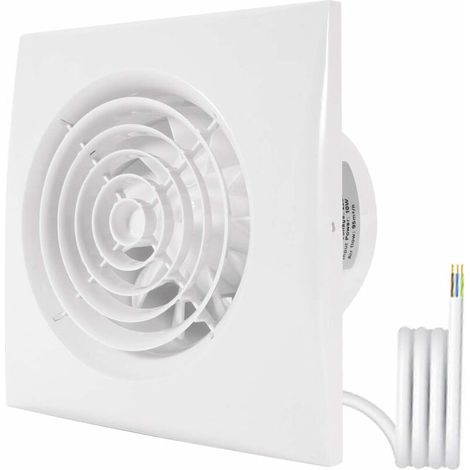 Extractor de aire para baño de 100 mm, ventilador de conducto de pared para extracción