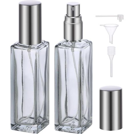 Parfüm-Sprühflaschen, 2 Stück 20 ml leere Parfüm-Sprühflaschen, Probenspray, für Verabredungen, Arbeit, Urlaub, Geschenke (1/4)