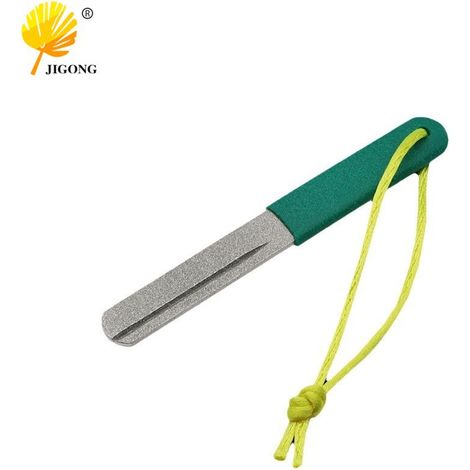 Accessoires pour la pêche portable : pierre à aiguiser rapide, lime diamantée pour hameçons, appâts, pêche à la mouche, affûteur d’hameçons pour la pêche en mer