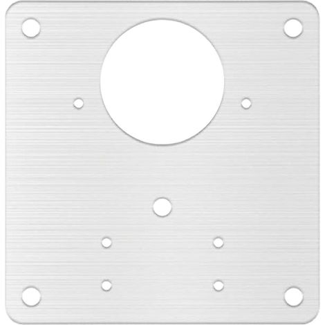 PIASTRA RIPARAZIONE ANTE 'JOLLY' mm 90 x 90 - sp. 0,8 - foro Ã 35 mm- 12 pezzi