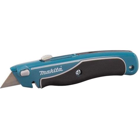 Makita – Couteau à lame rétractable pour coupe précise – Changement rapide des lames – Grip caoutchouc – SKU B65785