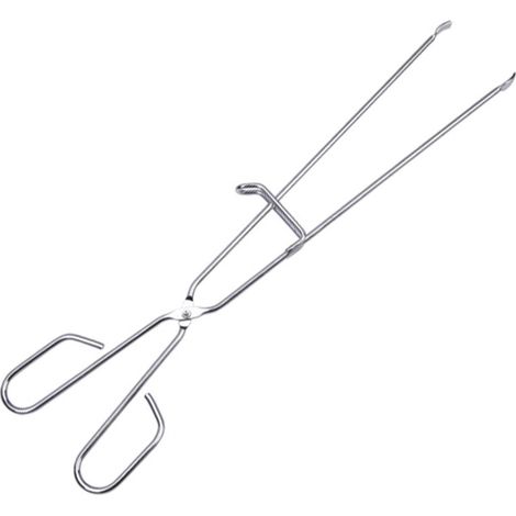 Grillzange aus Edelstahl mit Anschlag 45 cm