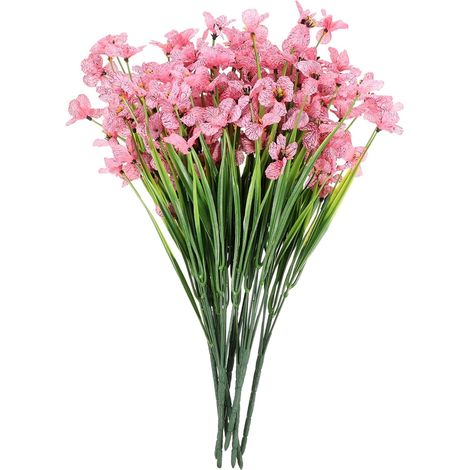Fleurs Artificielles en Soie Réalistes sans Arrosage 8pcs Style Polyvalent, Tiges Robustes pour Décoration Intérieure et Extérieure pour Vase ou Bureau (1/5)