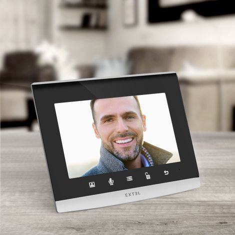 Extel – Visiophone connecté sans fil 350m – Application smartphone – Installation rapide – Éco-conçu avec plastique recyclé — vue 3