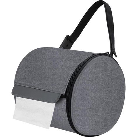 Housse de papier toilette, support de papier toilette imperméable, sac de papier toilette de camping, protecteur de papier toilette, couverture de papier toilette avec sangle, couvercle de rouleau de (1/5)
