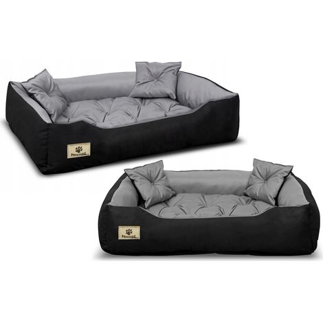 Cama para perros PRESTIGE 130x105 cm, impermeable, gris