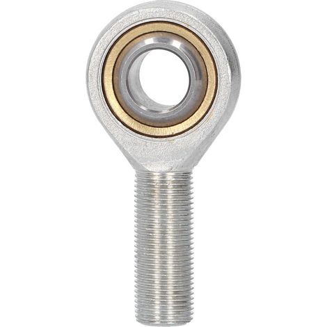 Douille à rotule filetée mâle gauche, assemblage autolubrifiant SAL18T/K pour tige, fixation précise, pièce de rechange robuste pour applications mécaniques (1/5)