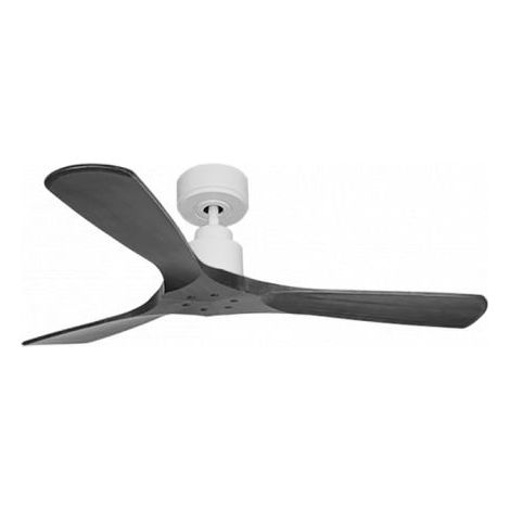 Tenerife de KlassFan - Super destratificateur et ventilateur DC 132 cm Blanc pales bois noir sans Lumière  25 à 40 m²