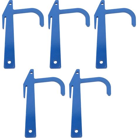 Ensemble de 5 tendeurs de clôture en métal, clips pour clôture en grillage d'acier, outil de tension et de fixation de la toile pour traverse supérieure (1/5)