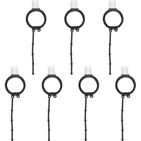 Ensemble de 7 flacons rechargeables 30ml pour voyage, avec couvercles de protection (1/5)