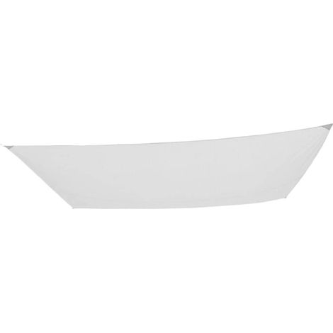 AKTIVE Vela ombreggiante rettangolare 300x200 cm bianca per giardino o terrazza, protezione solare UV50, poliestere 160 g/m² con corde di fissaggio, facile da installare (61020) (1/3)