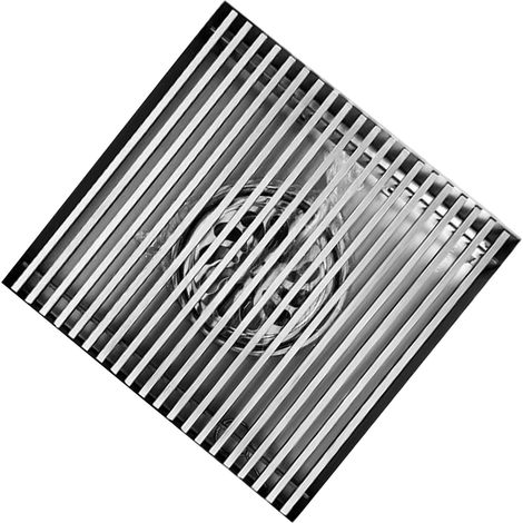 Couvercle de bonde sol anti-obstruction double filtre en acier (1/5)