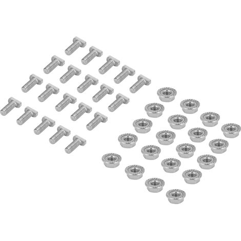 20 Pièces Vis M6 Acier Inoxydable 304 avec Écrous à Collerette pour Serre et Quincaillerie (1/5)