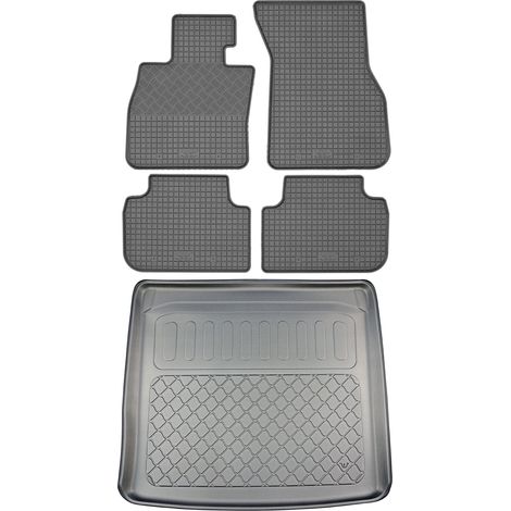 BMW Serie 2 F44 Coupé (5 puertas) a partir de marzo de 2020. Juego de alfombrillas de goma para coche y alfombrilla para maletero.