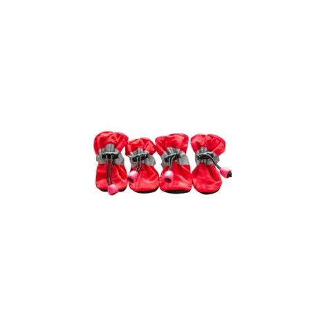 Bottes imperméables pour chien, protection des pattes, rouge, pointure 6 (1/5)