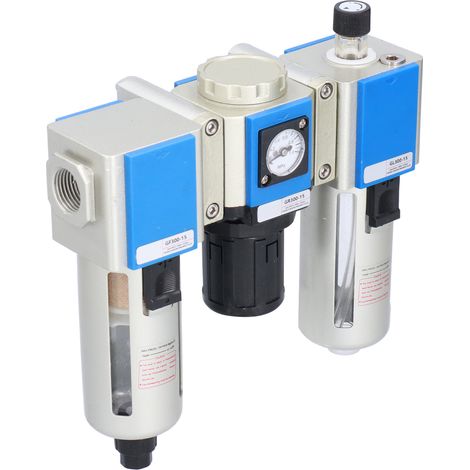 Filtre à air régulateur de pression lubrificateur FRL pneumatique PT 1/2 GC300-15 pour compresseur (1/5)