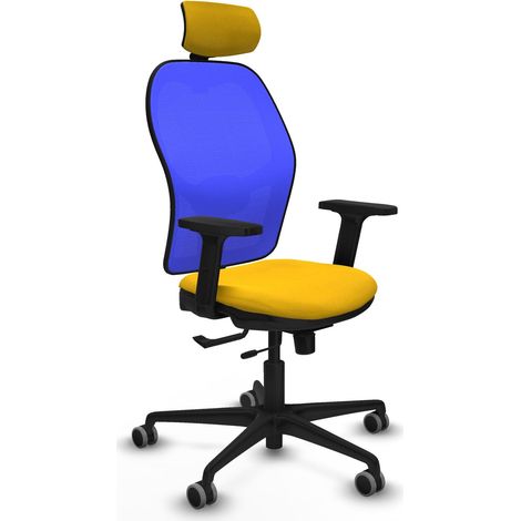 Sedia da ufficio piqueras y crespo Jorquera arancione braccioli regolabili (1/2)
