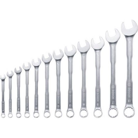 Bosch - Set di chiavi ad anello a cricchetto da 12 pezzi 1600A02Z9D (1/5)