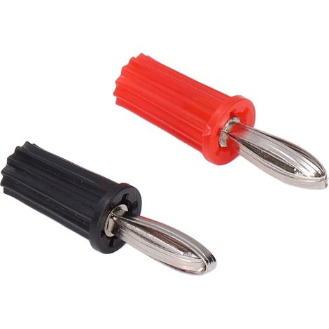 Lot de 20 fiches bananes à souder en ABS et laiton nickelé, accessoires pour instruments d'enseignement, 4 mm (1/5)