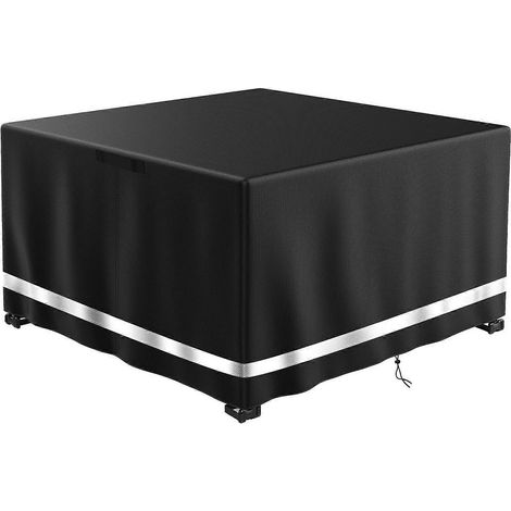 1. Quadratische Schutzhülle für Feuerstellen im Außenbereich aus wasserdichtem und reißfestem 420D Oxford-Gewebe – 80 x 80 x 60 cm für Propangas-Terrassenfeuerstellen. (117 Zeichen)