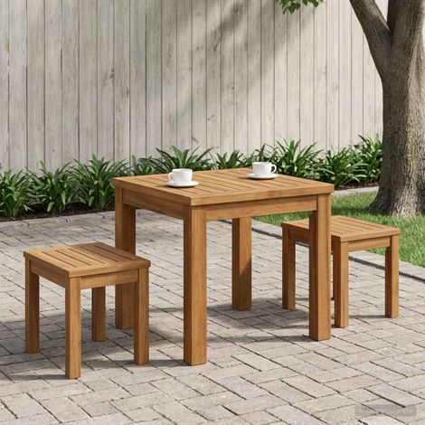 vidaXL Mesa de centro Natural 40 x 40,5 x 36 cm (1/5)